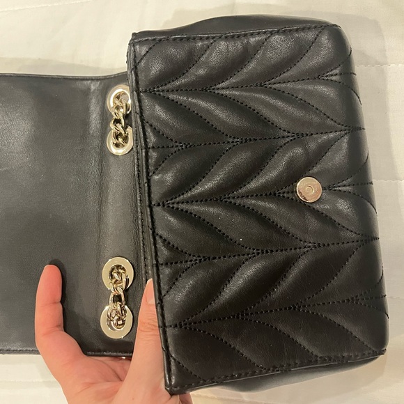 Kate Spade - Leather- Flap - crossbody black stylish bag - Picture 12 of 12